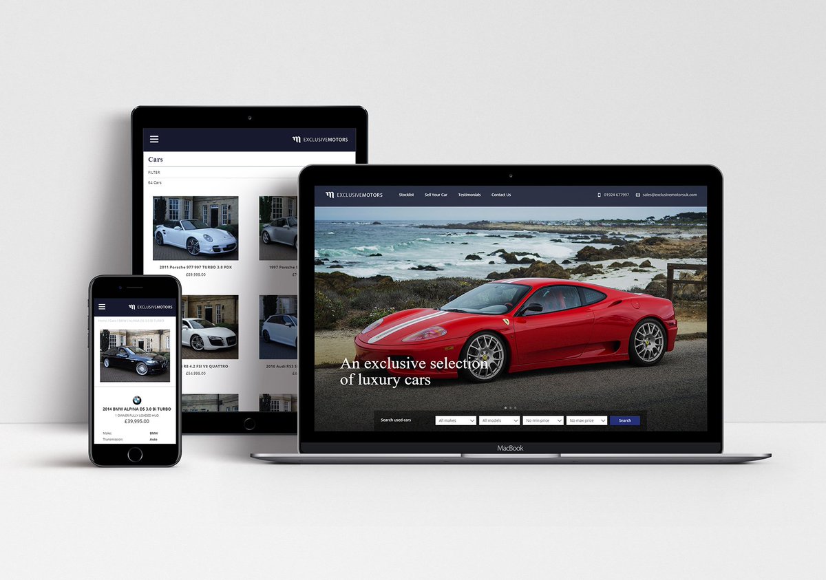 Check out our new website for Exclusive Motors who sell luxury cars 🚗 exclusivemotorsuk.com
#design #webdesign #website #webdevelopment