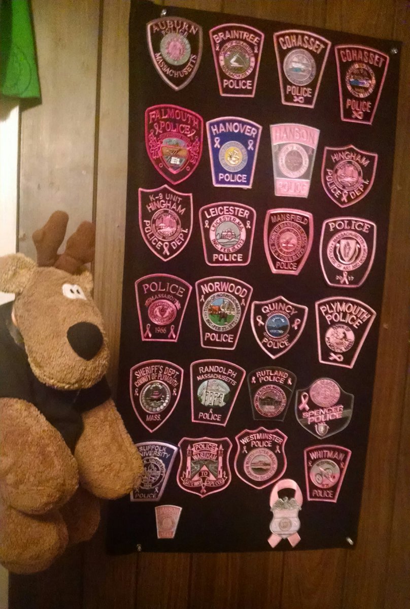 Shari_Weiner's tweet photo. In #questfor31 #pinkpatchproject @BlackstonePD @HullPolice @Duxbury_Police @BSUPolice1 @CityofChelseaPD @DustinGFitch + @norwellpd remain! https://t.co/lo2kfp3LkM