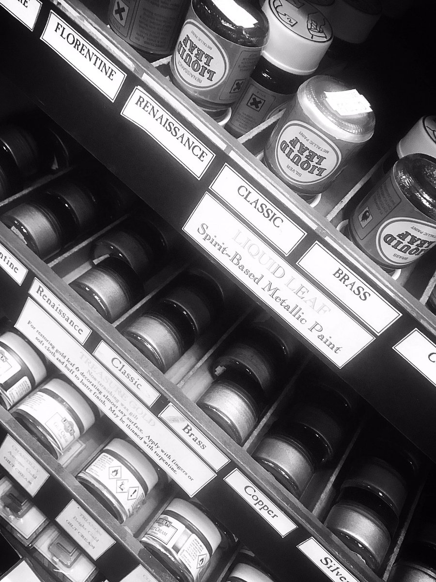 Well this is rather thrilling! We're out sourcing new magical elixirs for our gold leaf edge tablemats. Have you seen them? #Craftsmanship