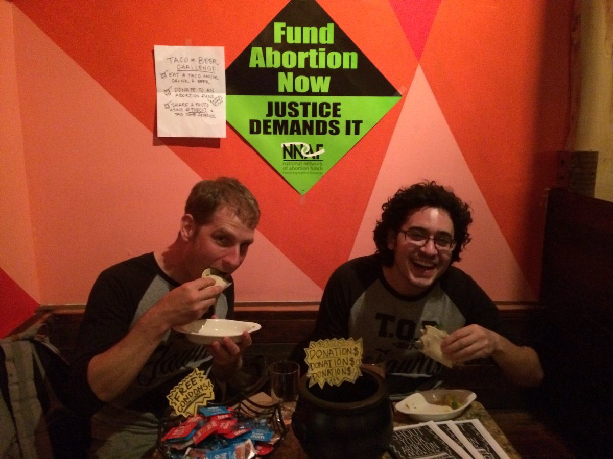 abortionfundpa's tweet photo. #FBF to this fabulous supporter-hosted Taco/Beer challenge event to support WMF! Funding abortion & building local power. #ToBC17 https://t.co/hC8APZ6PHA