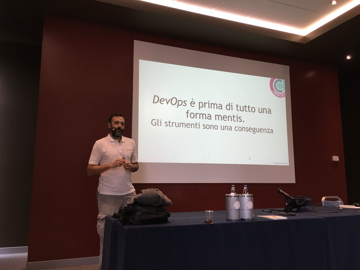 EmaGar83's tweet photo. Semver & gitflow with @mauroservienti at #doh17 https://t.co/NrYdlrkyco