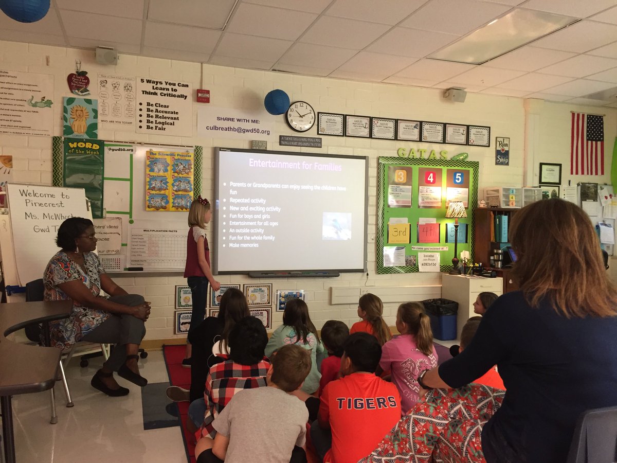 Susanhbuchanan's tweet photo. GATAS students presenting community project to Ms. McWhorter@gwd50schools#the Leader in me @uptown greenwood https://t.co/GLlODmsXwN