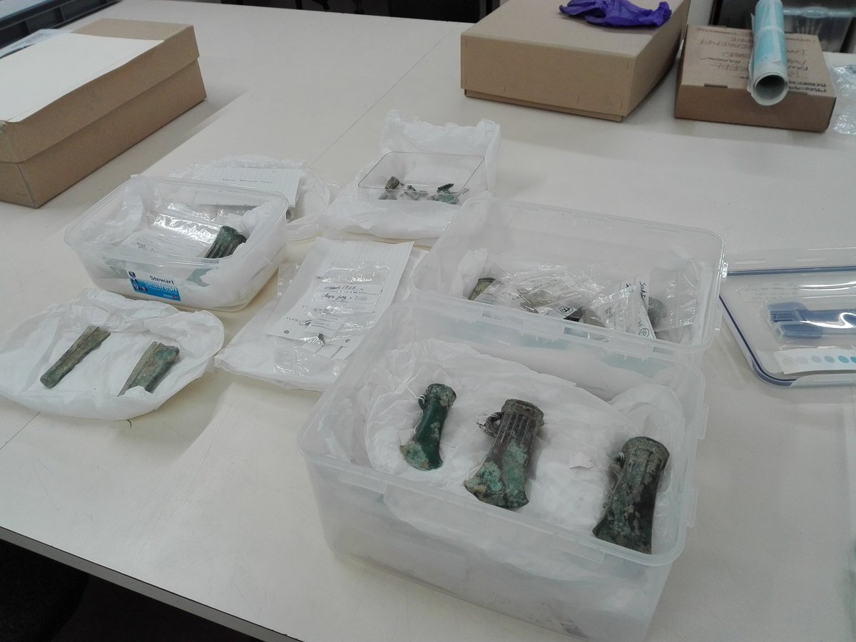 mgknight24's tweet photo. Couldn't have a proper final day without studying a #bronzeage hoard! #findsfriday https://t.co/QM2ZBpYyvn