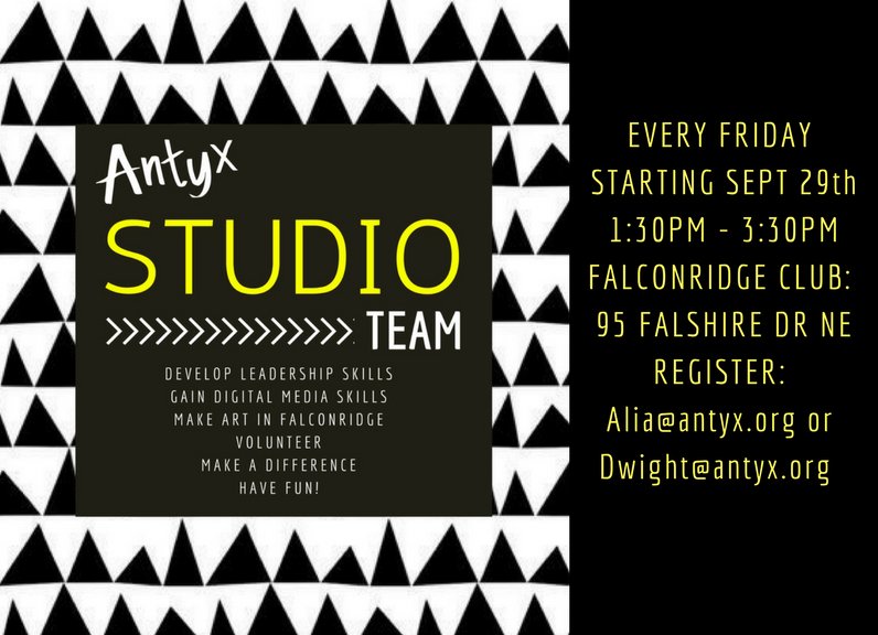 AntyxArts's tweet photo. We are feeling this autumn with our sweet, sweet #AntyxStudio team. Join us for digital art, leadership and more today at 1:30pm! #antyxarts https://t.co/bK8VOVU1vD