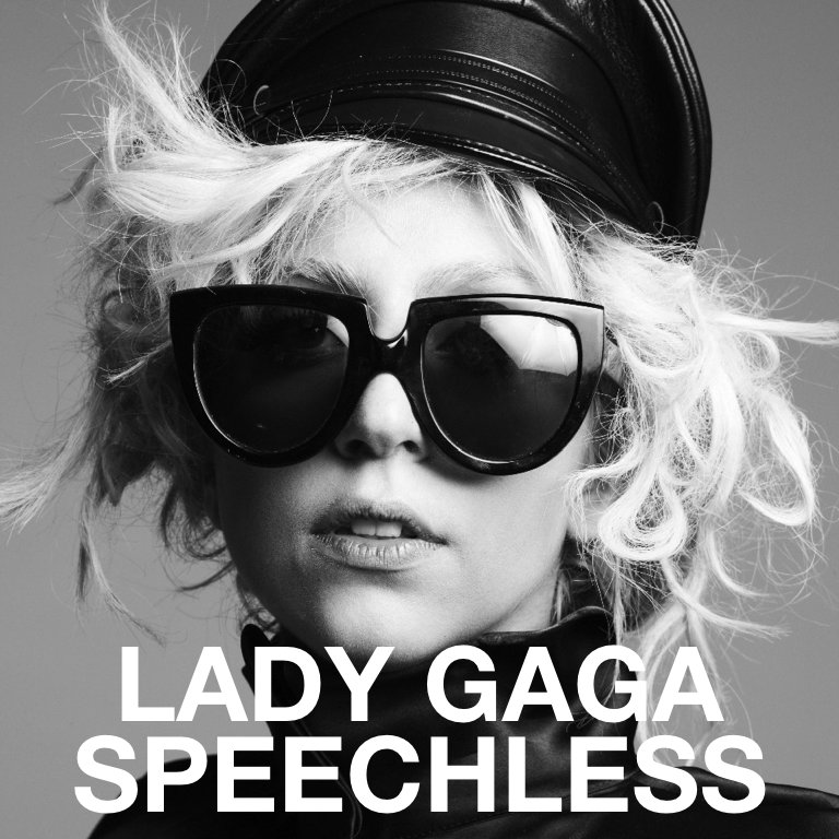 Resultado de imagem para speechless gaga single