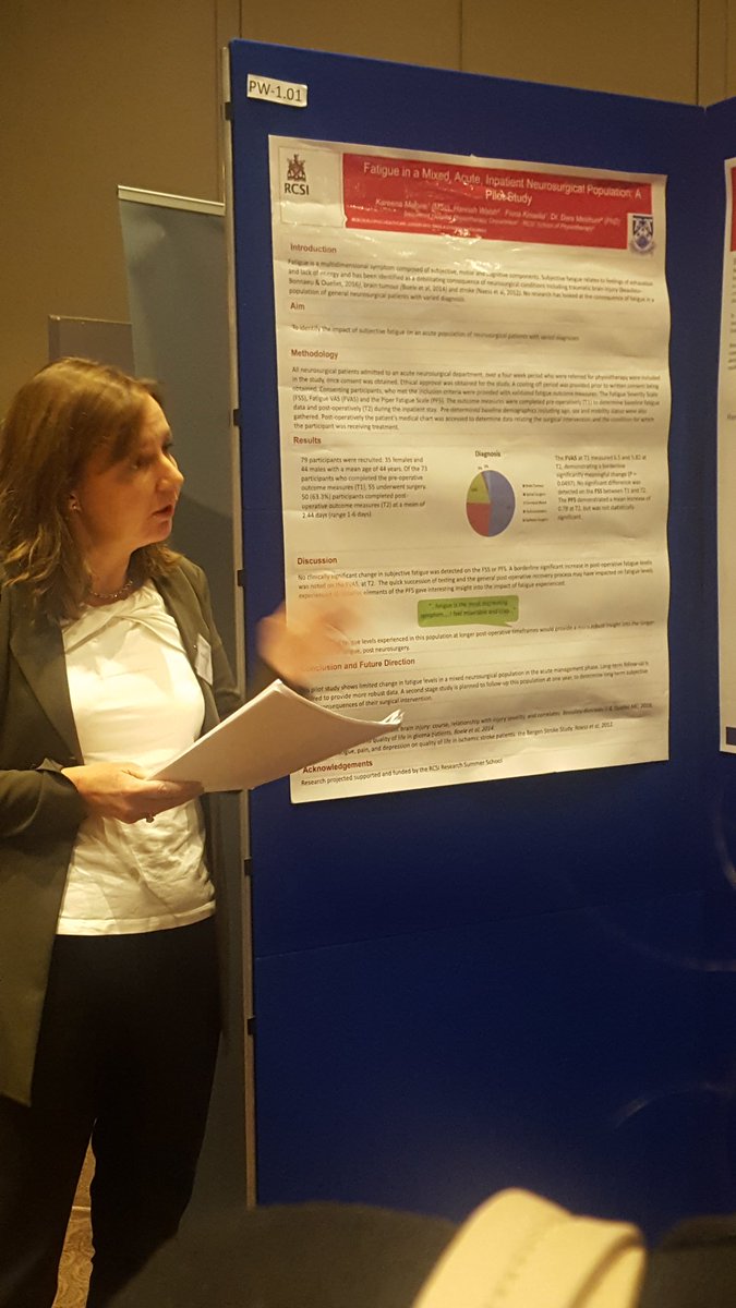 DeirdreMurray6a's tweet photo. Dr. Dara Meldrum presenting research on fatigue in Beaumont Neurosurg patients at #ISCP2017 @betterbeaumont @kareenafinucane @DaraMeldrum https://t.co/ORP43BpKAO
