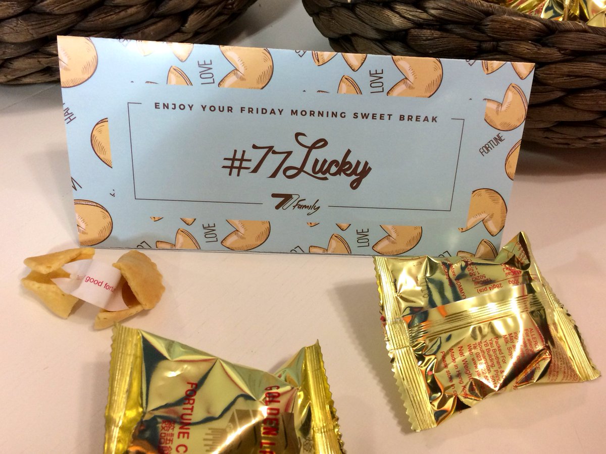 77AgencyLondon's tweet photo. It must be our lucky day! Fortune cookies in the office and the weekend ahead of us!
#77Lucky #77Family #AgencyLife https://t.co/T0ZNYO5MGm