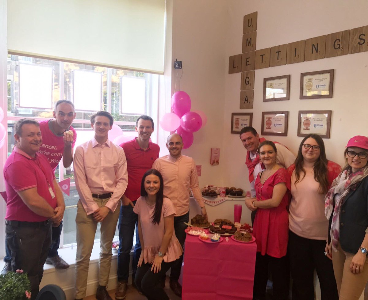 WeAreUmega's tweet image. Our Marchmont team all dressed in pink and loving it! We're proud to take part in #wearitpink for @breastcancernow
