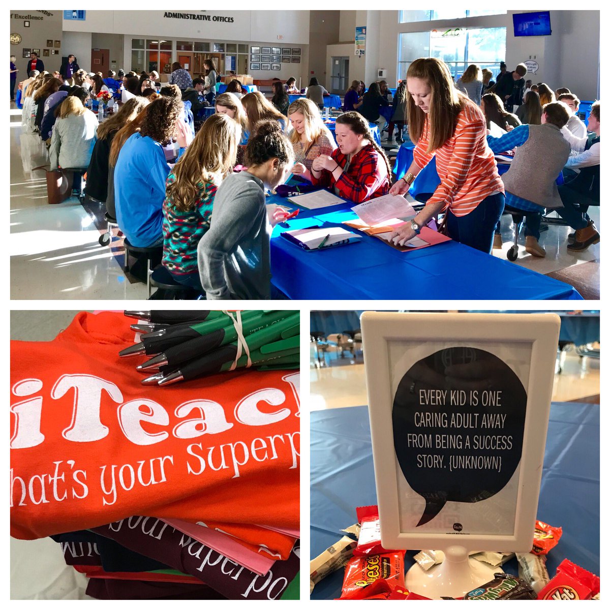 pfoxGCS's tweet photo. Welcoming over 400 teacher cadets to the #iTeach2017 conference! You Rock @rrturner0619 ! https://t.co/KDnkKvH0Pr
