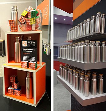 FullCircleEvent's tweet image. branded "swag" is a great to remind your guests of your event-water bottles and custom Rubik's cubes were a huge hit at #SXSW #Austin #Texas