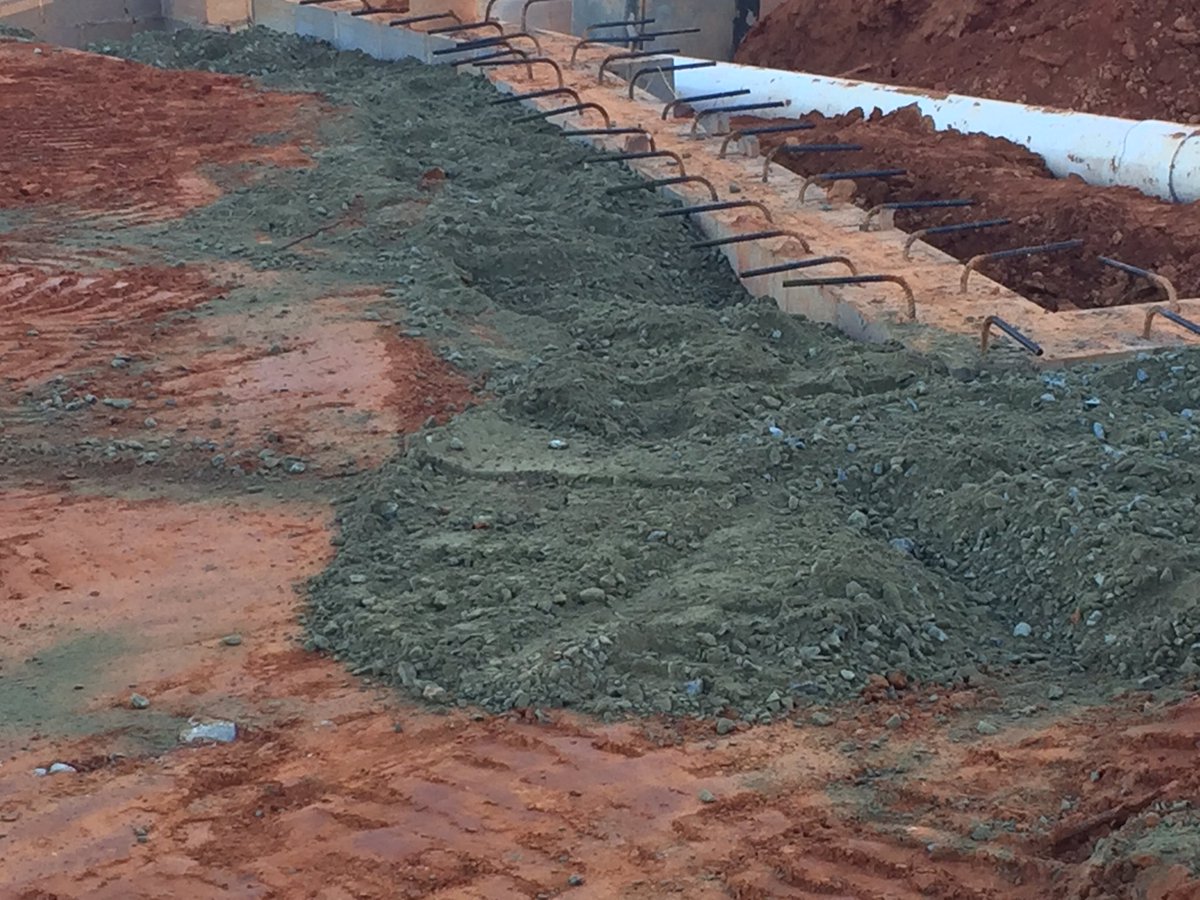 john5_erwin's tweet photo. More progress...backfilling foundation walls as they prepare to pour the floor of the WC next week.  #pbcexpansion https://t.co/Z5U8GYAnbA