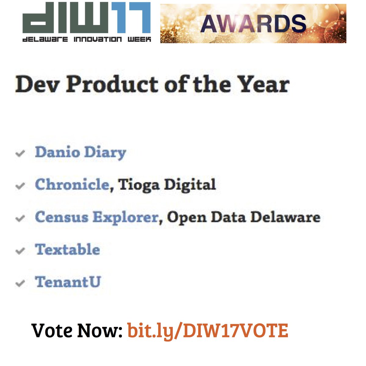 technicallyDE's tweet photo. What's the TOP DEV PRODUCT OF THE YEAR? you nominated them, now cast you vote for #DIW17 Innovation Awards: https://t.co/msCkMhahJV #netDE https://t.co/O2cDD6lG08