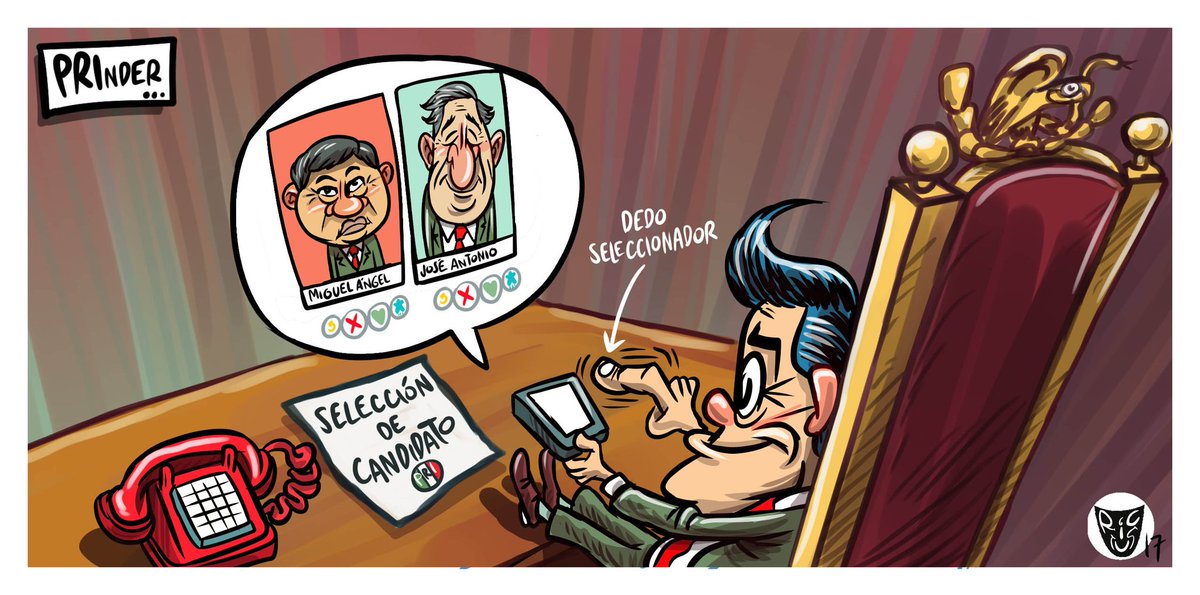 monerorictus's tweet photo. "PRInder" Cartón de hoy en @ElFinanciero_Mx https://t.co/dd6wFiZrL9