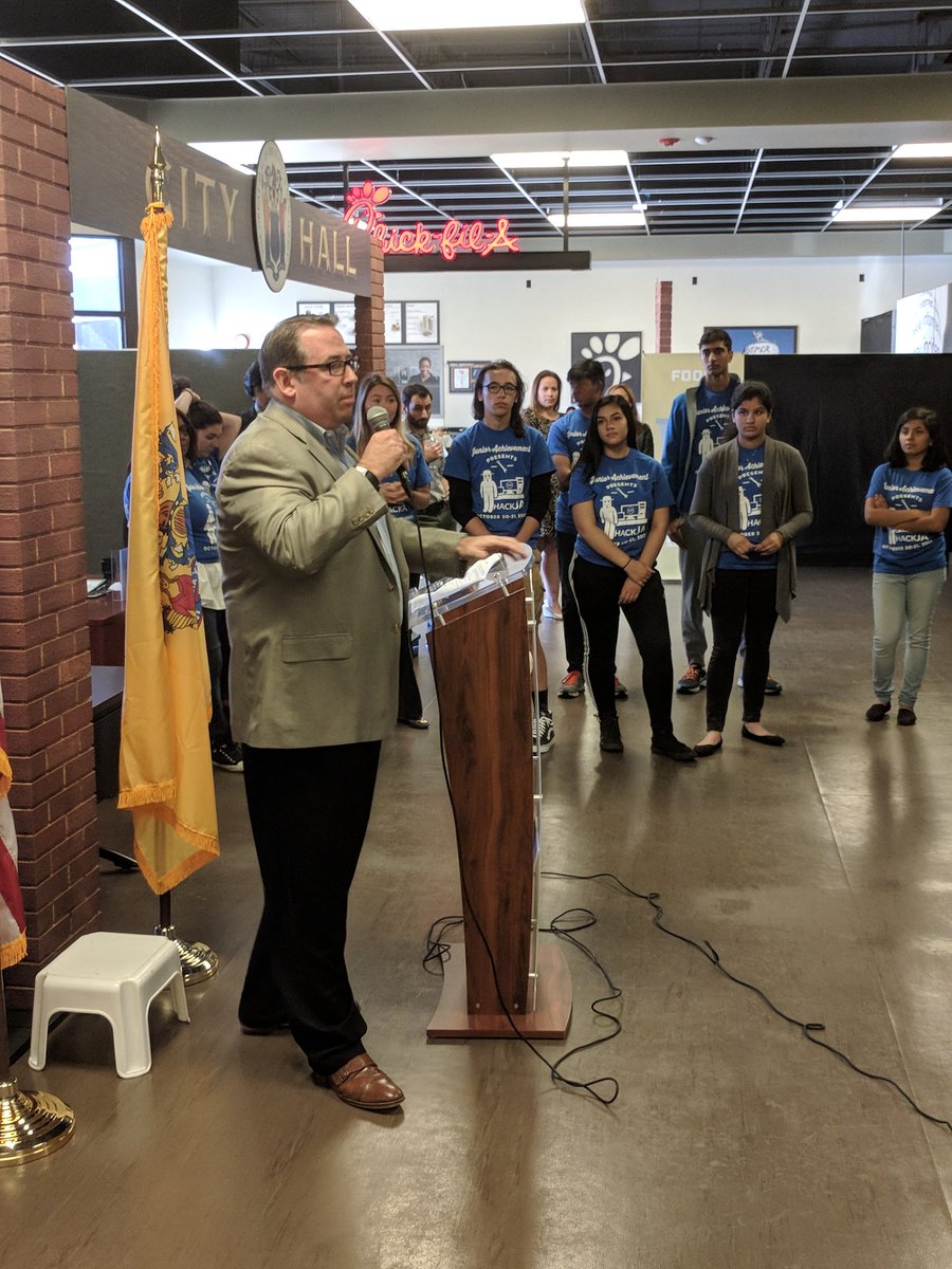 MLHacks's tweet photo. Super excited to support the Junior Achievement hackathon this weekend, #HackJA! Stop by the MLH table and say hi to our CEO @SwiftAlphaOne https://t.co/ZmgOoKBsOJ