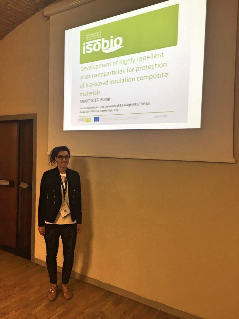 isobioproject's tweet photo. #ISOBIO raised a lot of interest @annic_nanotech for using waste and #biobased materials. #ANNIC2017 https://t.co/4YlqmbKW14