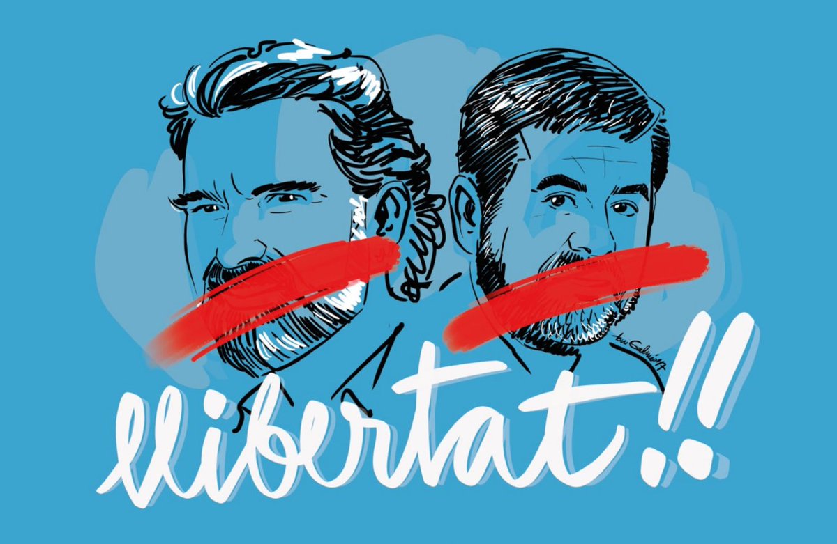 🔴 Empresonats pel mateix que fem i defensem: mobilitzar-nos democràticament; fer-ho des de l'ètica de la noviolència. Demà dempeus i en pau!