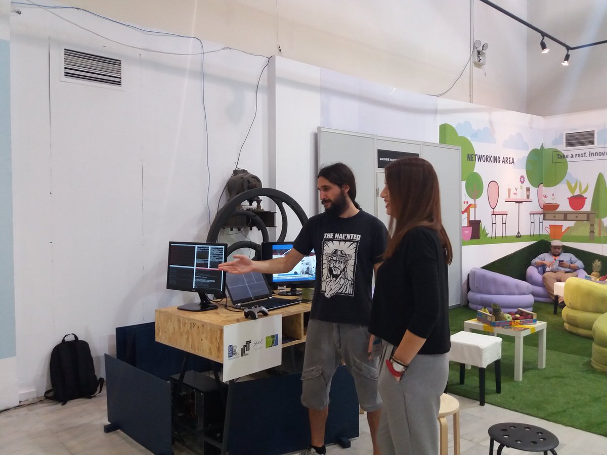 RadioProjectEU's tweet photo. We are here at eHealth Forum #startup garden demonstrating #robot JOE to the public. #EHF17 https://t.co/DaOaWFpWYL