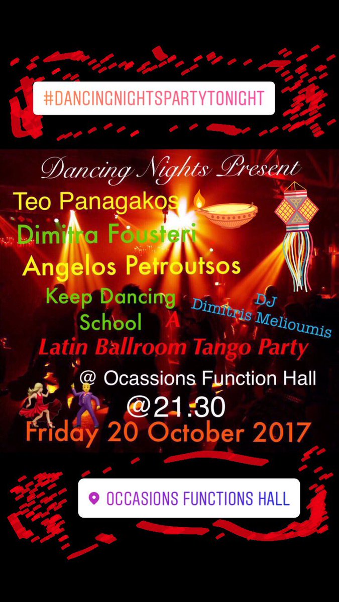 Bwellnessbeauty's tweet photo. Εμείς δημιουργούμε την μαγεια κι εςεις 💃🏼🔥🕺#addicted #latinas #ballroom #tango #bachata #dancingnights #DancingWiththeStars #seeyoutonight https://t.co/0i2xpMi1gW