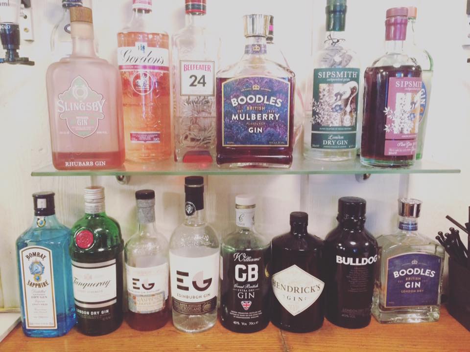 Look at our amazing range of gins 😍😍 sourced from all over the country! My personal favourite is Boodles Mulberry gin!