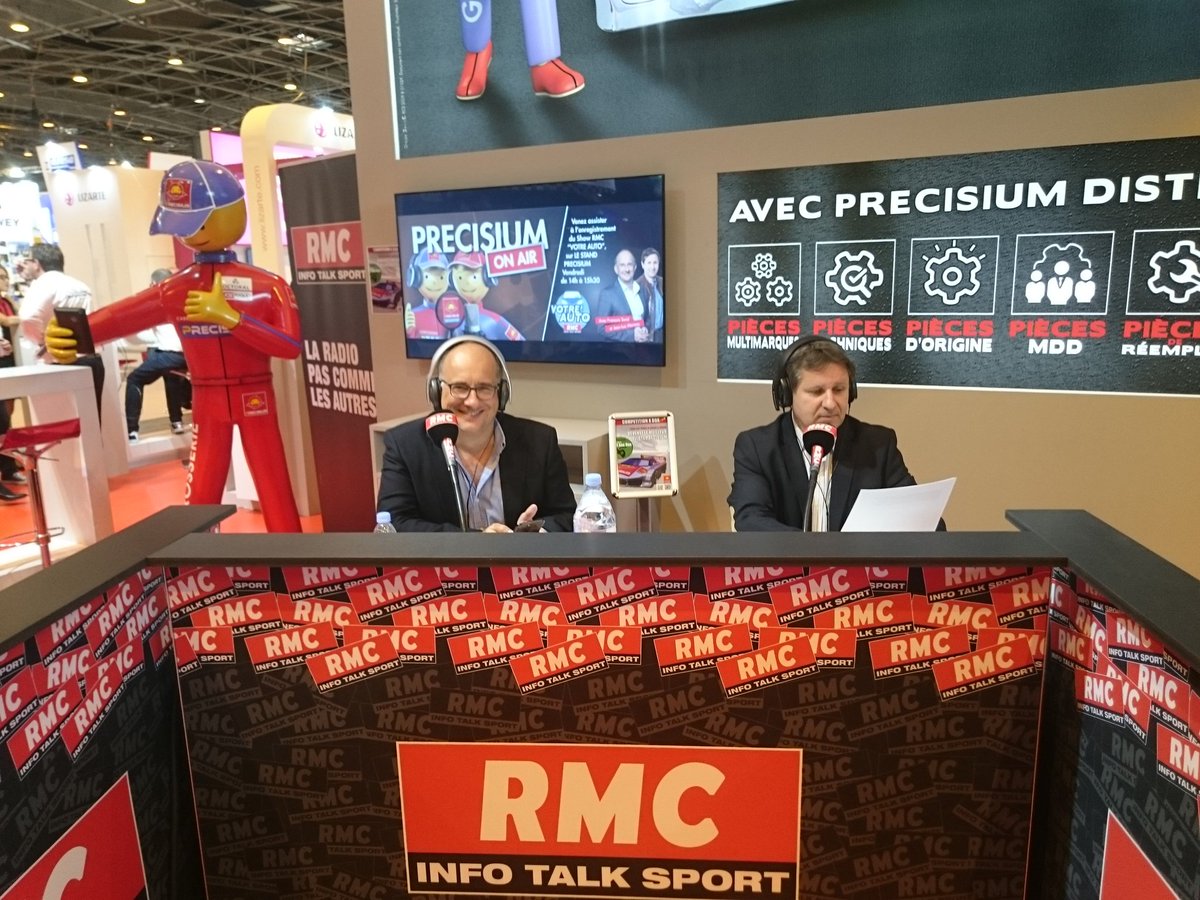 VotreAutoRMC's tweet photo. On parle innovation dimanche à 9h sur @RMCinfo  avec @Fsorel et Jean-Luc Moreau depuis le stand @PrecisiumR du salon @EQUIP_AUTO ! https://t.co/3Ce5OoN5KC
