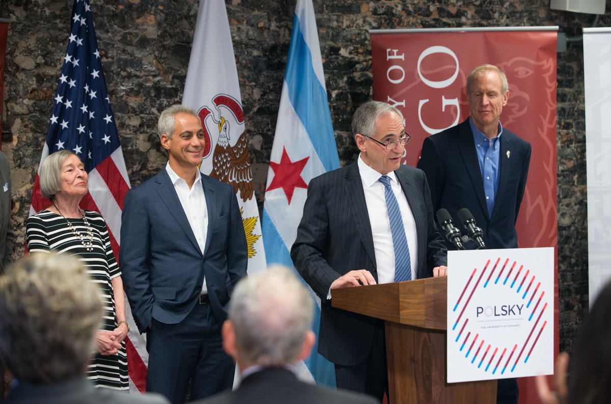 UChicago's tweet photo. .@PolskyCenter #UIUChicago collab to unite @Argonne, @EngineeringAtIL, @UChicagoIME, @ArmyResearchLab https://t.co/zOCejVXT9E https://t.co/WOaOAONlip