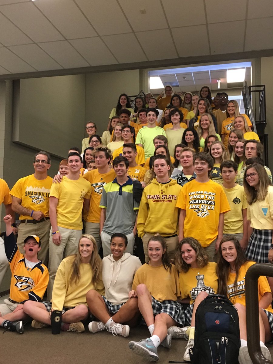 StablerPrentice's tweet photo. Yellow-out for Down Syndrome Awareness Month today. Thanks to Ava Ackerman for a great message this morning! https://t.co/VAVMF5Sj1U