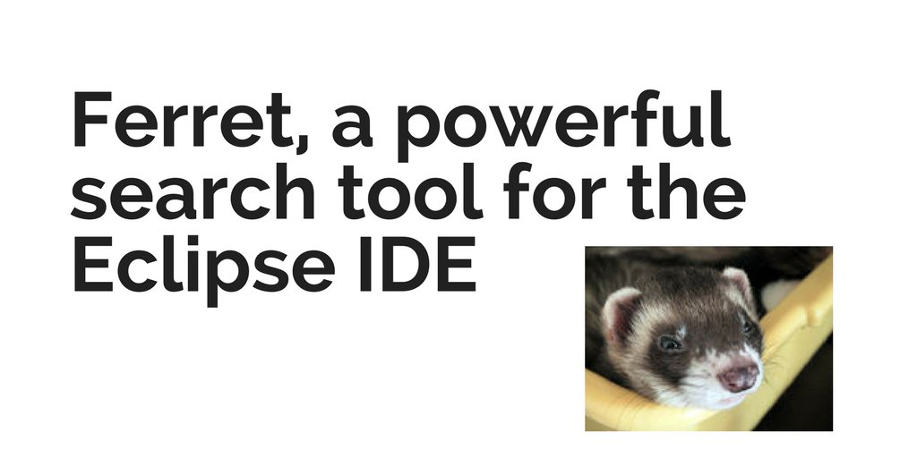 EclipseFdn's tweet image. Avoid disorientation w/ #Ferret - a powerful search tool for the #EclipseIDE @delaweeza 
#EclipseNewsletter
Read it: eclip.se/d4
