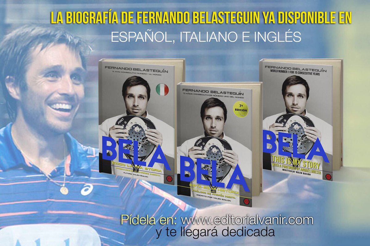 FBelasteguin's tweet photo. (1)Muy contento de anunciarles que la biografía ya está en español, inglés e italiano! También en formato ebook: Amazon, iTunes,Google play. https://t.co/MghNU67MPN