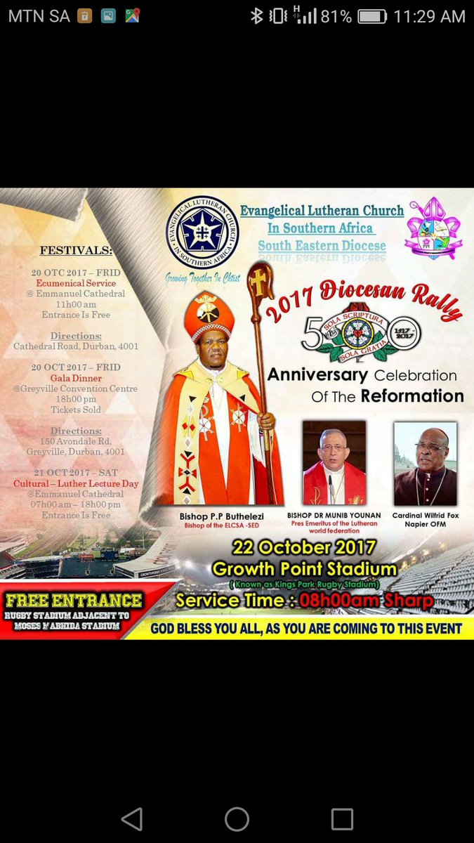 AmandaJAdams2's tweet photo. Lutheran Church 500 years Reformation celebration at the Catholic Cathedral Ecumenical Service # am here https://t.co/xm29tNImrU