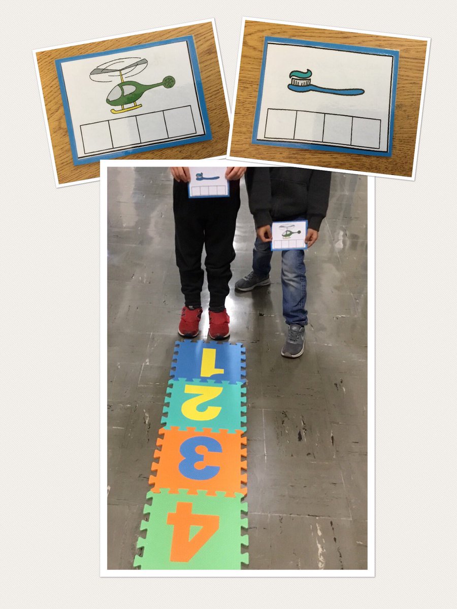 LoveReading12's tweet photo. Can you jump the number of syllables in each word? #gradeone #PhysicalLiteracy #growingourreaders https://t.co/dVfKMVq8LF