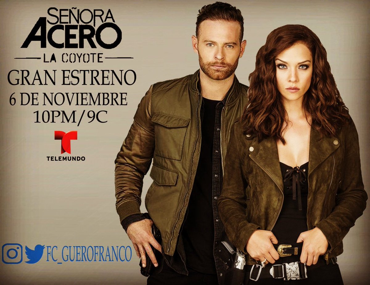 fc_guerofranco's tweet photo. #SeñoraAcero Gran Estreno 6/Nov 10pm/9c por #Telemundo 💪 @guerofranco #DanielPhilips #SraAcero4 @CaroMirandaOf #VicentaAcero #VicentayDaniel https://t.co/zerPqbzSQI