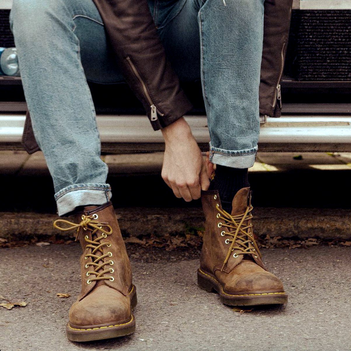 Dr martens cheap crazy horse 1460