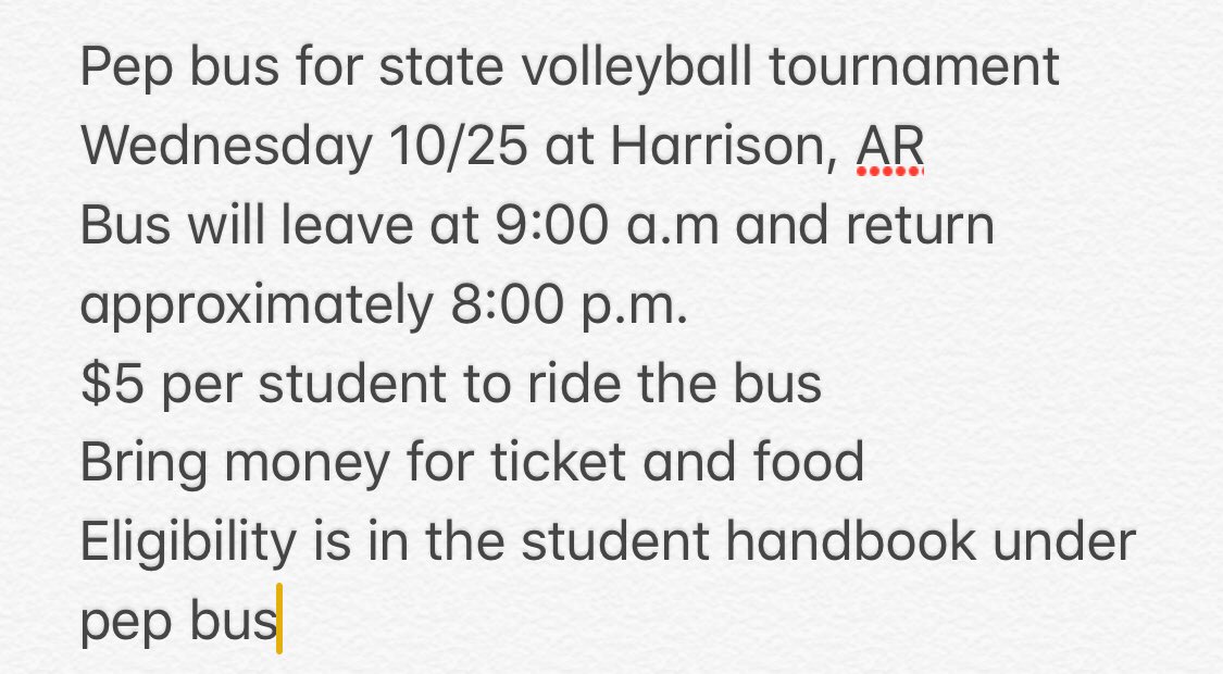 LHSAnnounce's tweet photo. LHS pep bus!  Sign up in Office. https://t.co/ipOCfVs9xb