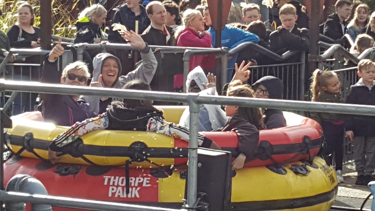 Year 9 students visited Thorpe Park today! Lots of fun but a few wet students returning to school now after the water rides this afternoon!