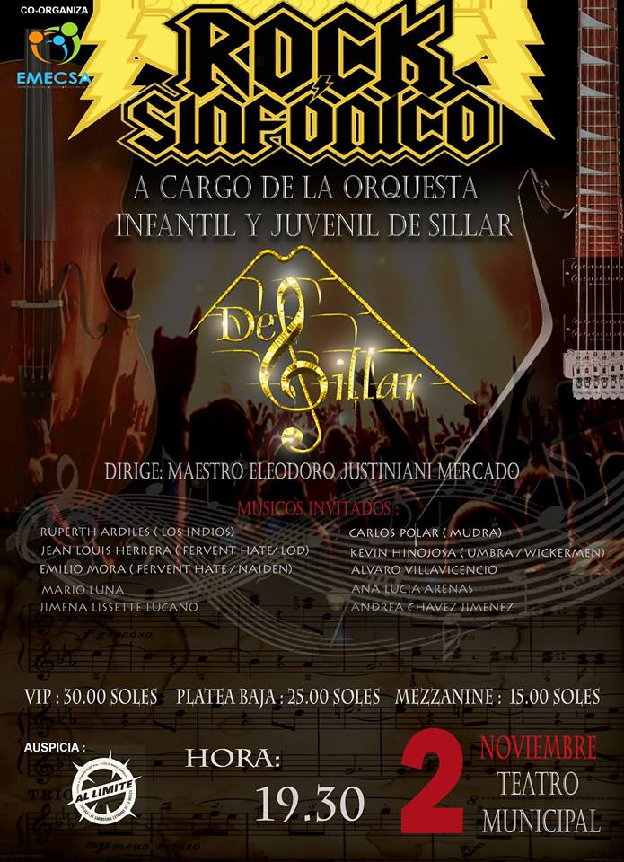 EmecsaAqp's tweet photo. 👉#Emecsa👍 #Tradicion👍 #Cultura👍 #Arte👍 #Talento
👍Un Mega Evento ROCK SINFÓNICO https://t.co/Rtyrz5qFzw