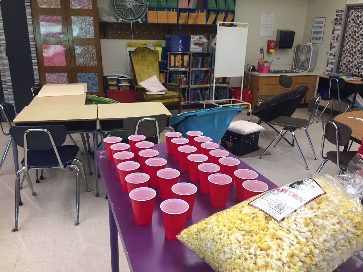 MrsDietrichPF's tweet photo. Getting set up for our first Publisher's Party for this school year for students to share their stories! #WhyIWrite @BASD_OTL #BASDpride https://t.co/kVJXd6pfln