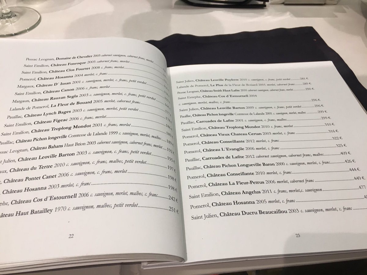 Carlos Maribona on Twitter "¿Y dicen que está es la carta de vinos de