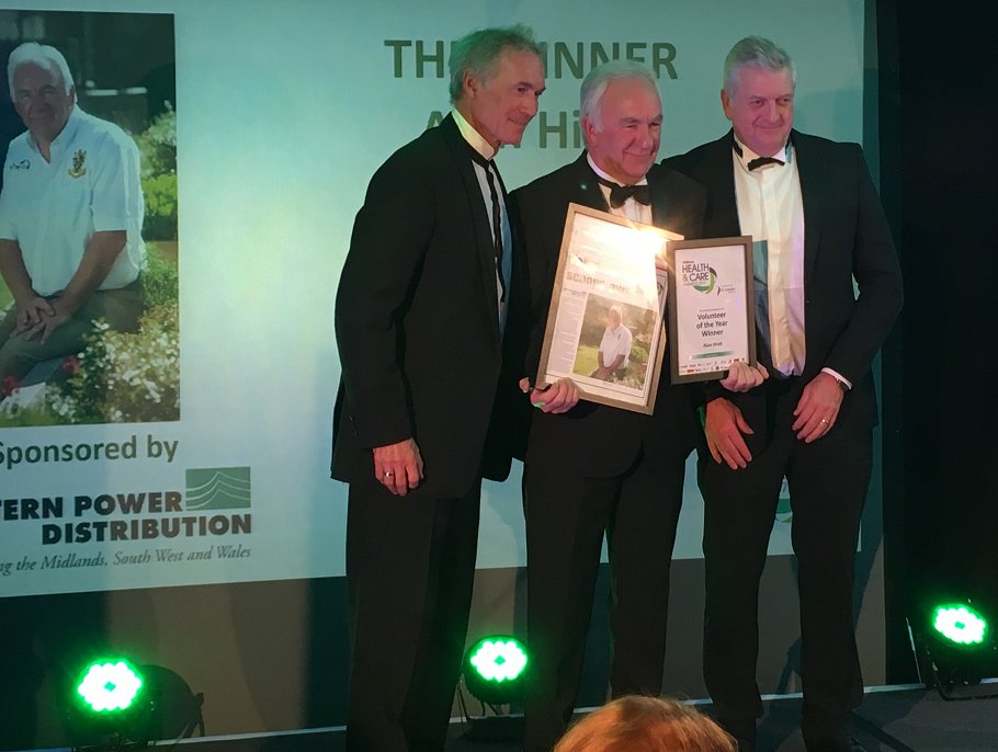gridcustomersuk's tweet photo. Congratulations to Alan Hiatt who's raised £10k for County Hospital #Griffithstown #VolunteeroftheYear award @southwalesargus #swhealthcare https://t.co/6w8lNfWiso