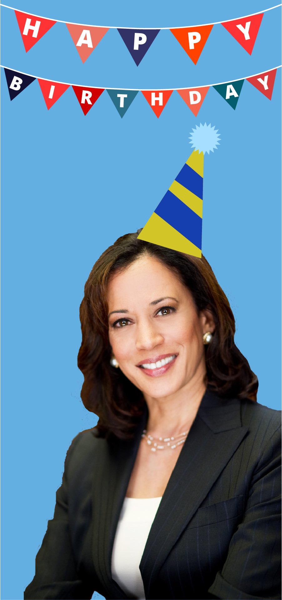 Wishing a happy birthday to the wonderful senator from California, Kamala Harris   