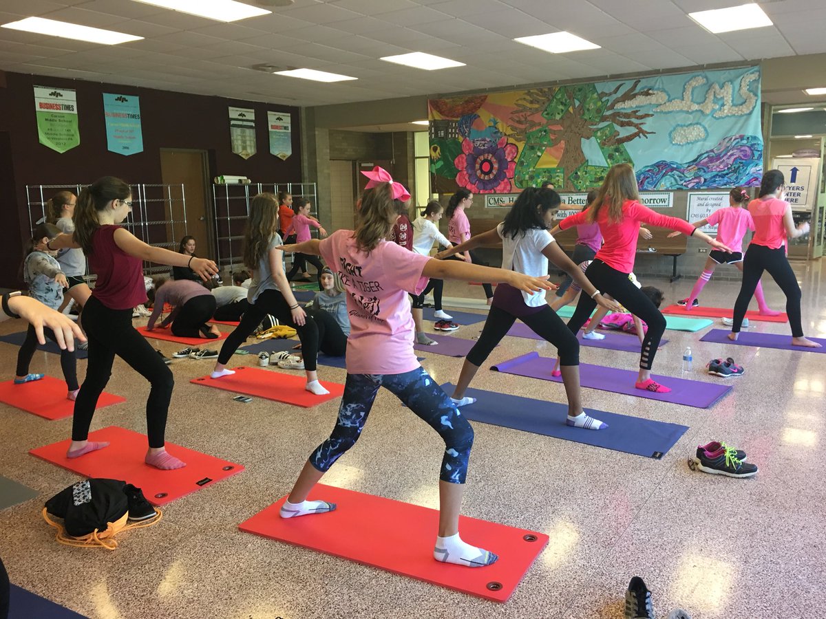 Carson Middle School on X: CMS Mini-Course Day! Learning yoga