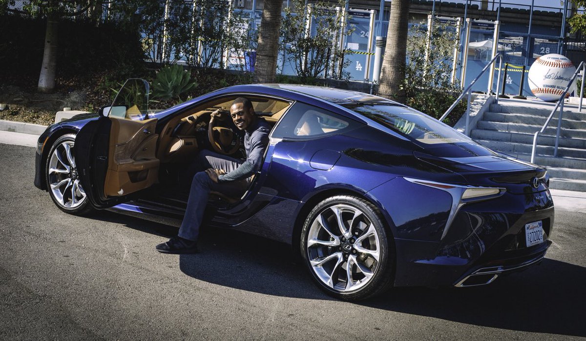 World Series on deck! Riding for the City of #LA and our loyal fans in this #LexusLC performance coupe! #LexusPartner #DodgerBlue #ThisTeam