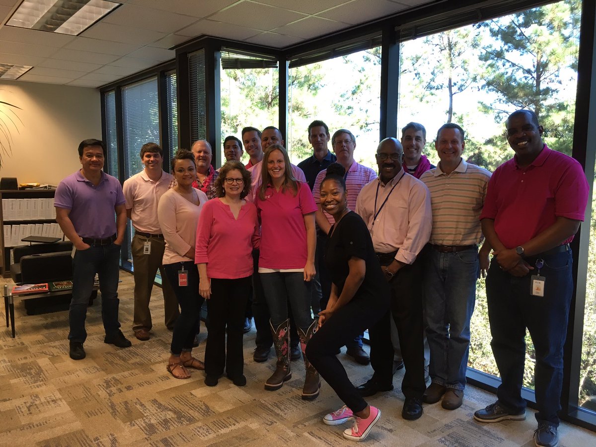 TiffAnnOutlaw's tweet photo. Eaton Goes Pink Day for Breast Cancer Awareness month! #ETNServices #ForumFolks #3rdfloorswagger https://t.co/k6VPisFlky