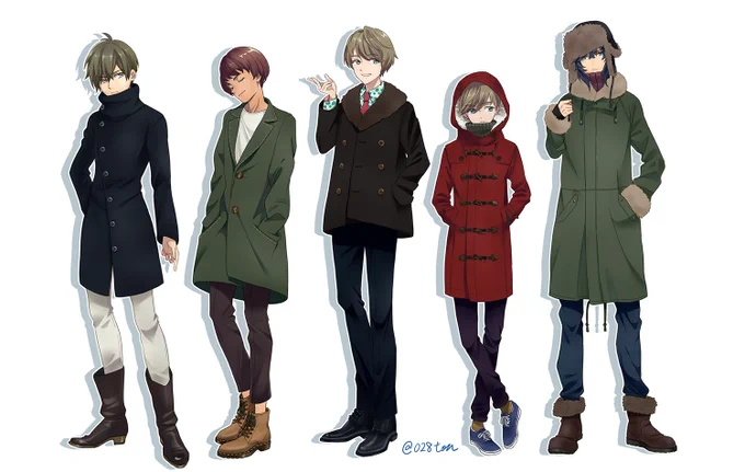ええい!この流れで創作男子載せたれえええ!!!
コートと顔の練習に描いてた子ら
タグも付けとこ…#創作 