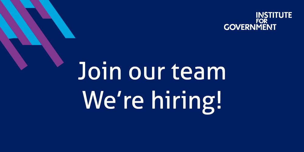 instituteforgov's tweet photo. Interested in government? We're looking for a Programme Director to join our team. Applications close 20 November https://t.co/S9XiHiSUKy https://t.co/YEdANPRN2n