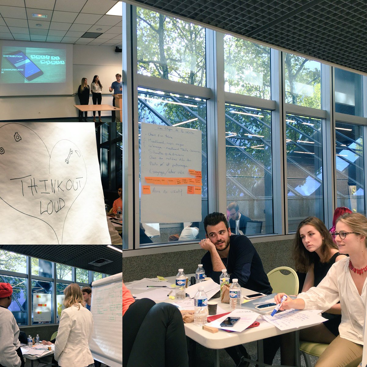 esiee_it's tweet image. Nos étudiants présentent leurs projets au #hackamode de @lafabrique_  après une journée de travail