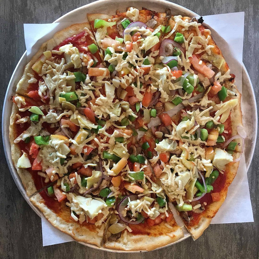Rebel Pizza has options for everyone to enjoy their awesome pizza including gluten-free and vegan pizza with soy and dairy free cheese!