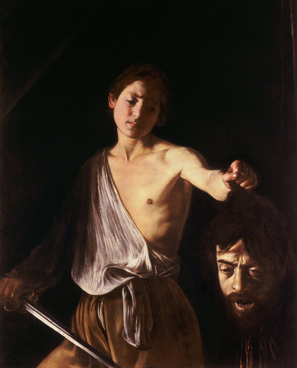 VittorioSgarbi's tweet photo. #PanoramadItalia “Davide con la testa di Golia”. In questo dipinto Caravaggio sta dalla parte del male. @PanoramadItalia @stampasgarbi https://t.co/8VrLkByx4N