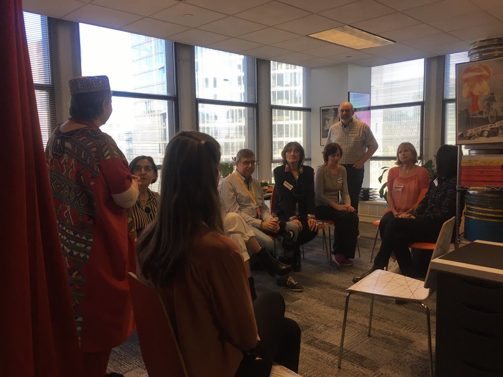 ScriptFeed's tweet photo. RT nyarchivist: .SandraSchulberg welcomes guests to ArchivistsRT #NYARTAW open house + #5K #scanner demo co-sponsored by NYWIFT… … https://t.co/oq53RQnhdx