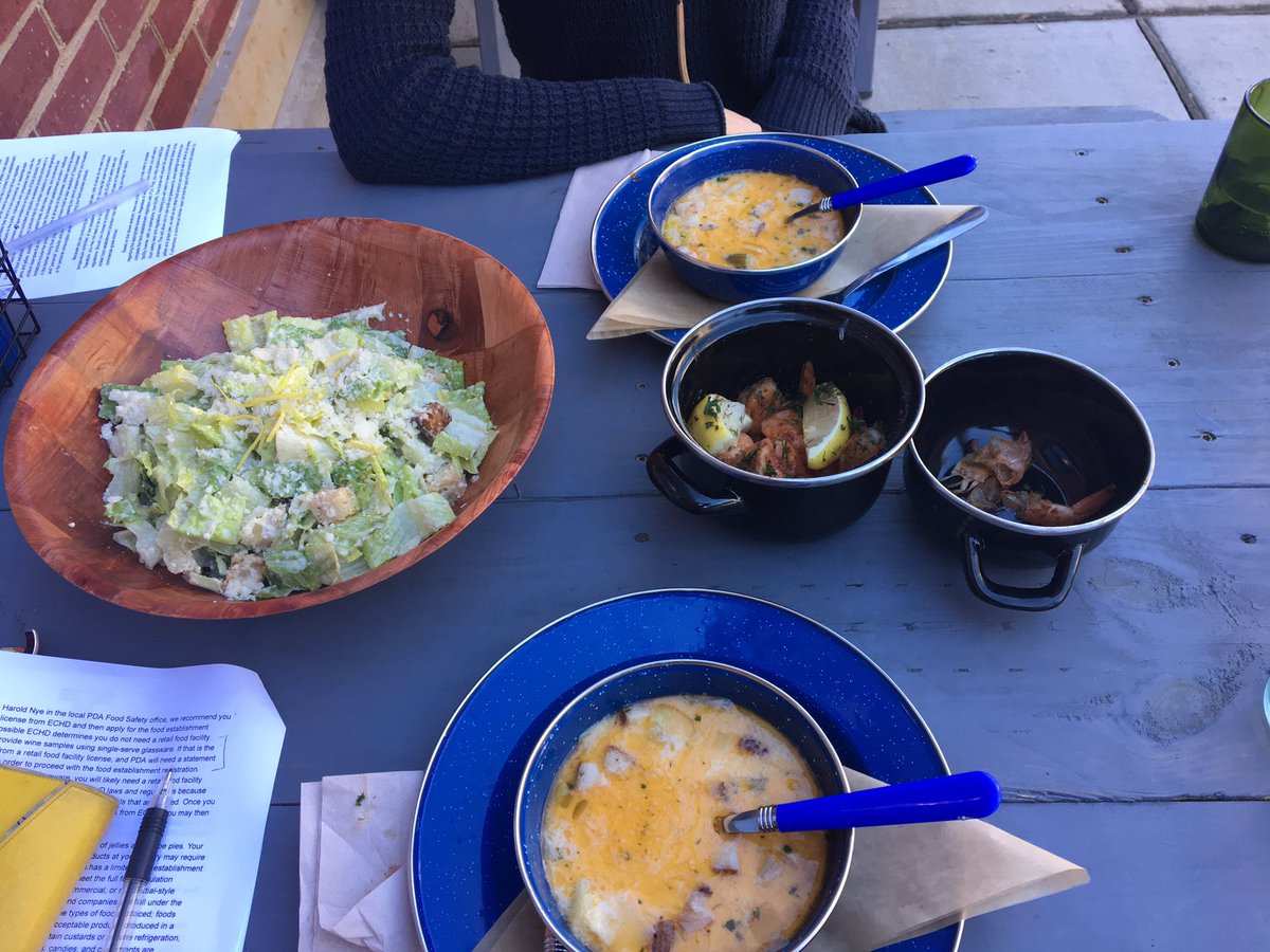 TrellisPGH's tweet photo. Does peel your own shrimp count as a "working lunch?" @merchantpgh #bestchowder #lawbster https://t.co/d3ncvM50kH