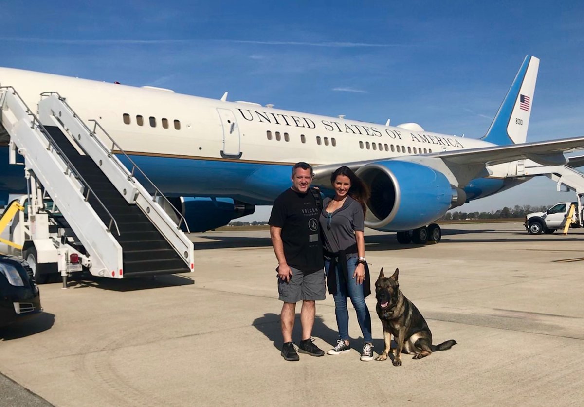 TonyStewart's tweet image. Pretty cool when the VP is in town, even though he parked in my spot.